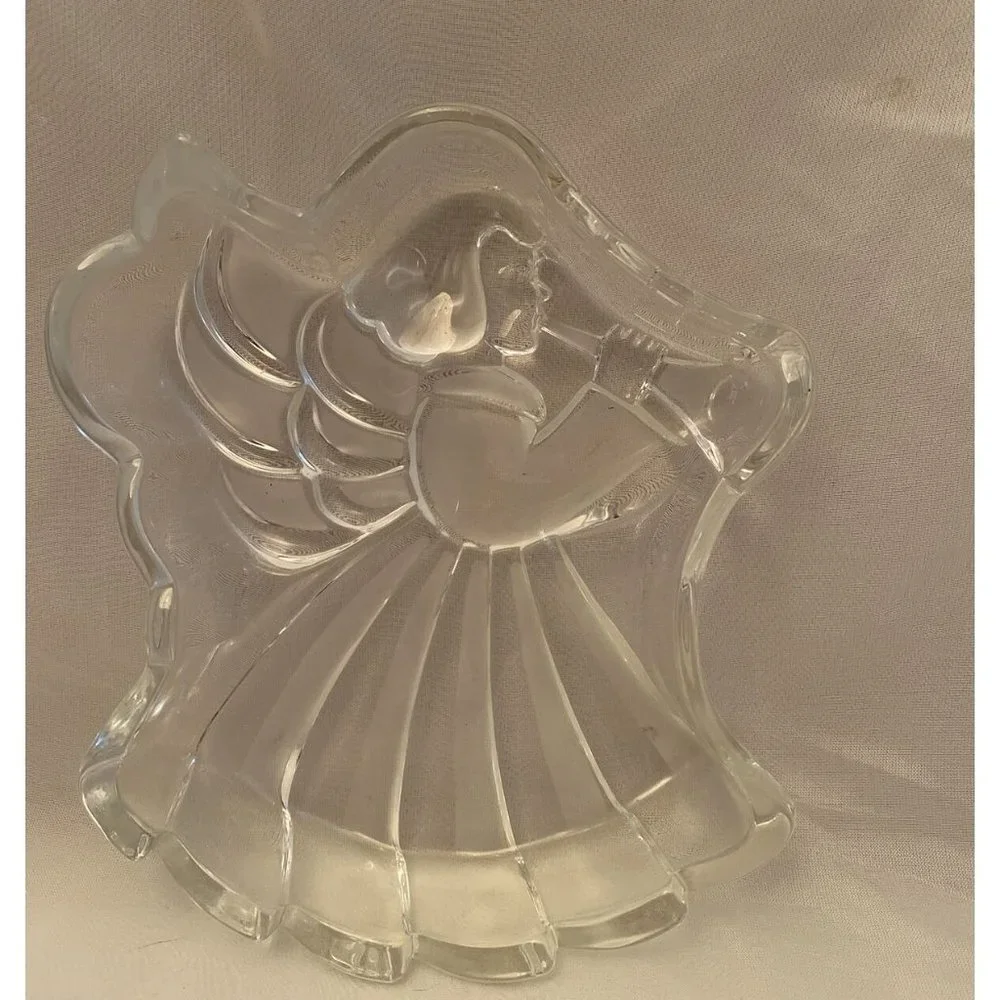 VTG 80s 90s Mikasa‎ Christmas Angel Trinket Candy Dish 7.5